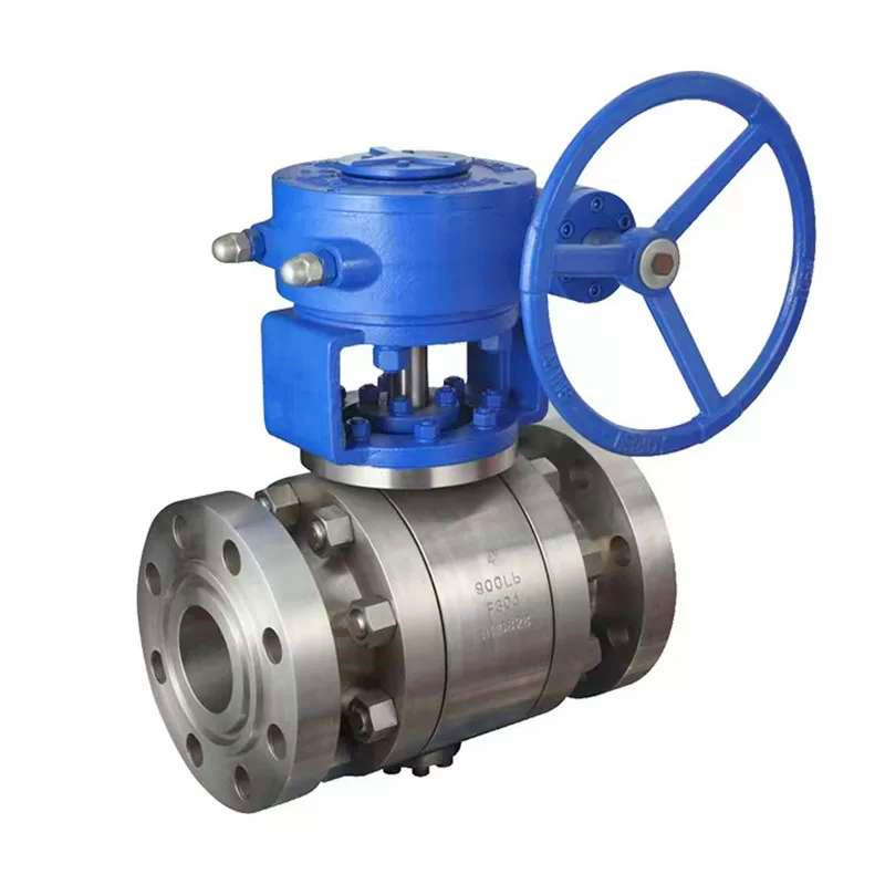 Taotut ruostumattomasta teräksestä valmistetut 3-osaiset laippapalloventtiilit