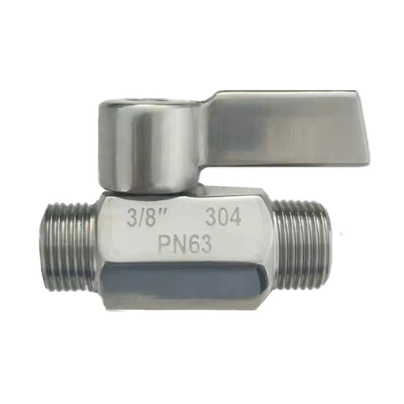Stainless Steel Threaded Mini Ball Valve with Hose Nipples