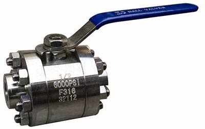 3-Piece Forged Steel High-pressure Ball Valve