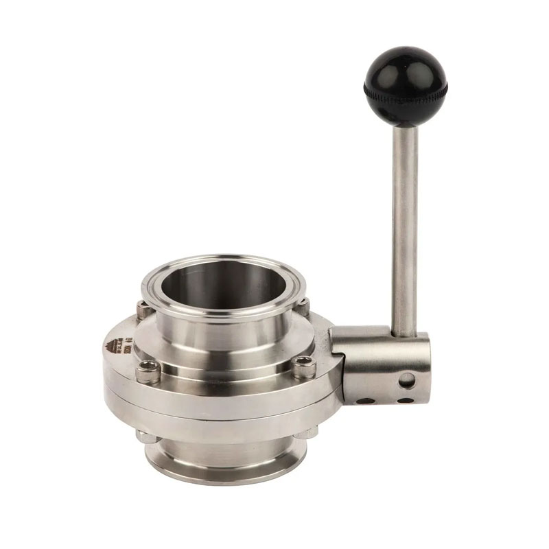 Terveydellinen tri-clamp-perhonen venttiili