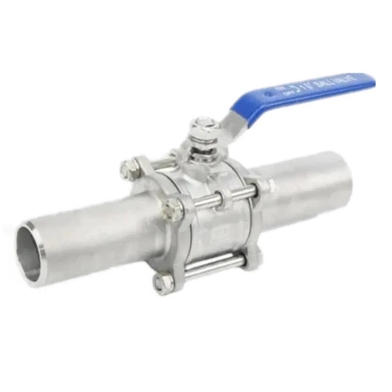 PN63 Ruostumattomasta teräksestä valmistettu 3pc -pallomenttien hitsaus SS304 1000WOG